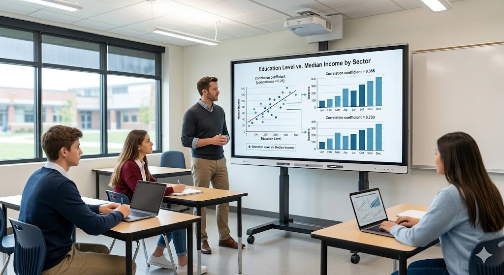 Econometrics in the classroom — insights for Economics and Mathematics teachers