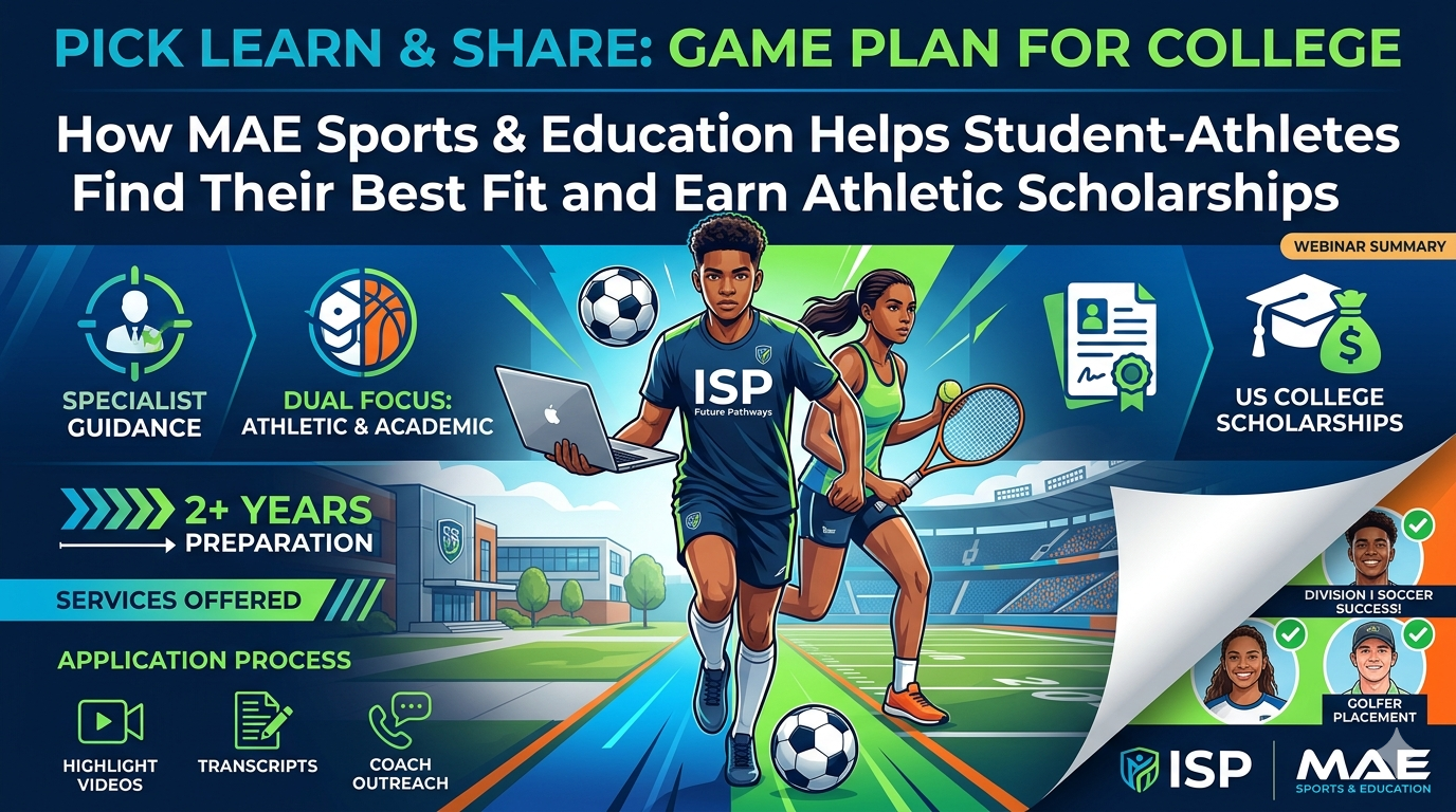 Game Plan for College — MAE Sports & Education helps student-athletes earn athletic scholarships